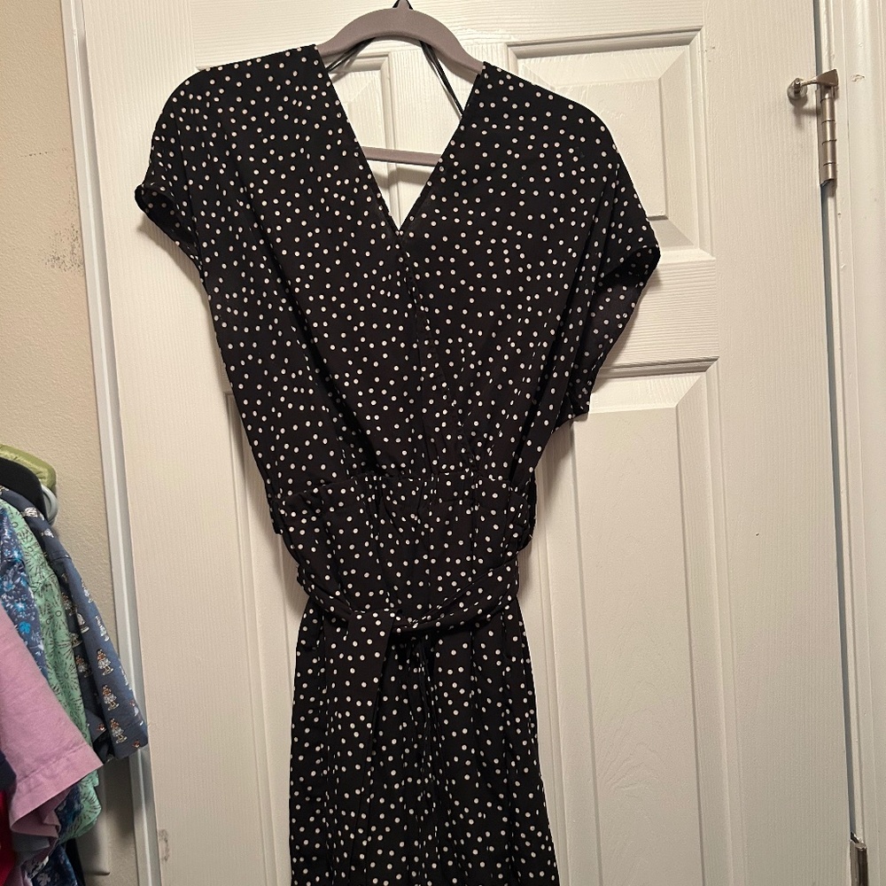 Black Polka Dot Romper